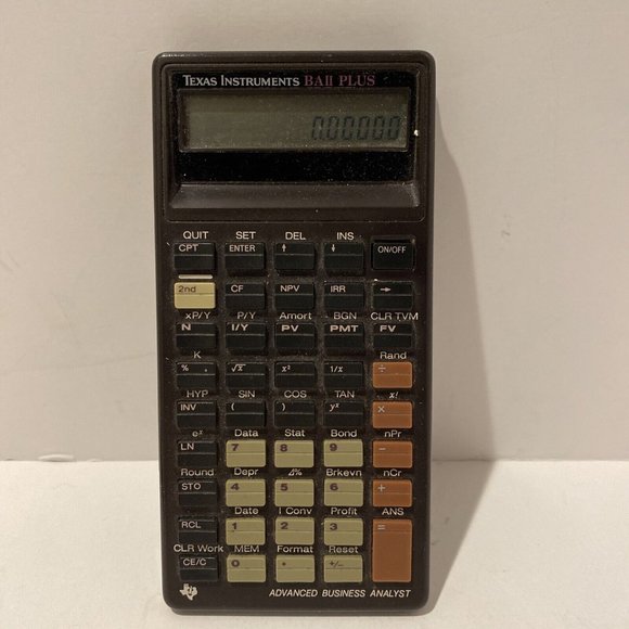 Vintage 1996 Texas Instruments BA II Plus Calculator Advanced Business Analyst - Picture 2 of 9